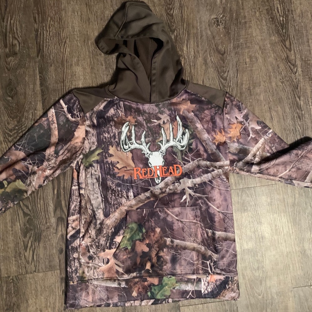 Youth XL RedHead Camo hoodie for hunting